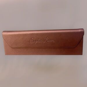 Sophia Loren Champagne Rose trifold eyeglass sunglass case